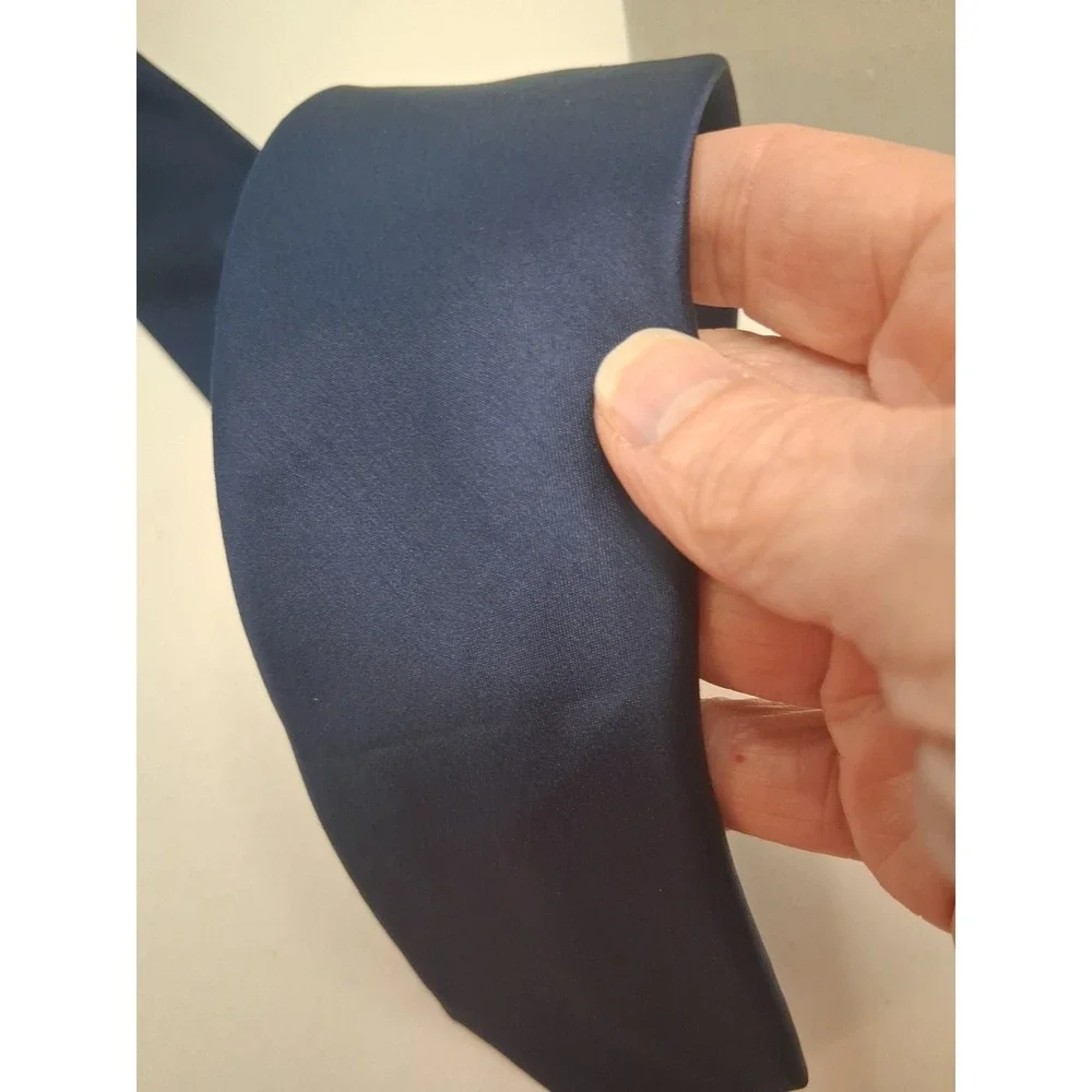 Lot of 3 Michael Kors 100% Silk Neckties Orange Navy Blue Diagonal Repp Yellow